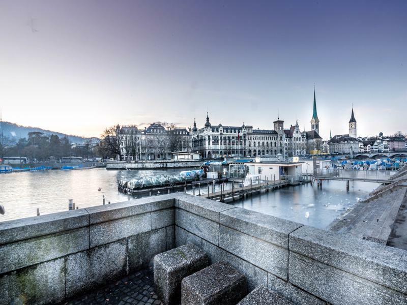 Lake Side Location Bellevue Zürich Buitenkant foto